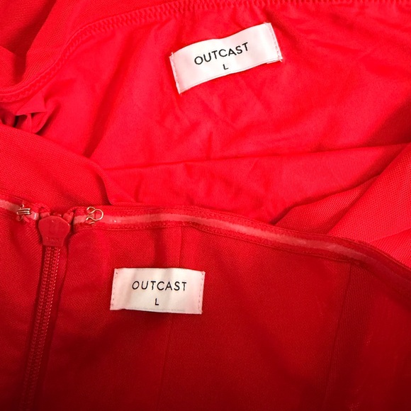 Chic Strapless Red Dress - Picture 5 of 5